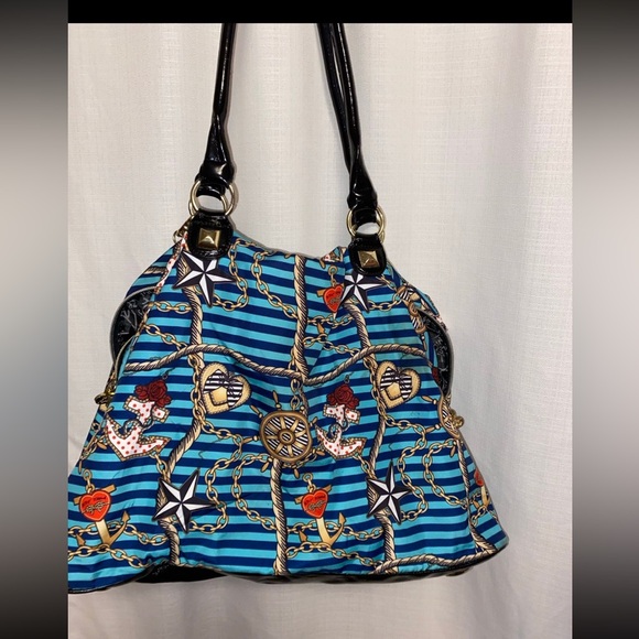 Betsey Johnson sailor theme tote bag - Picture 2 of 7